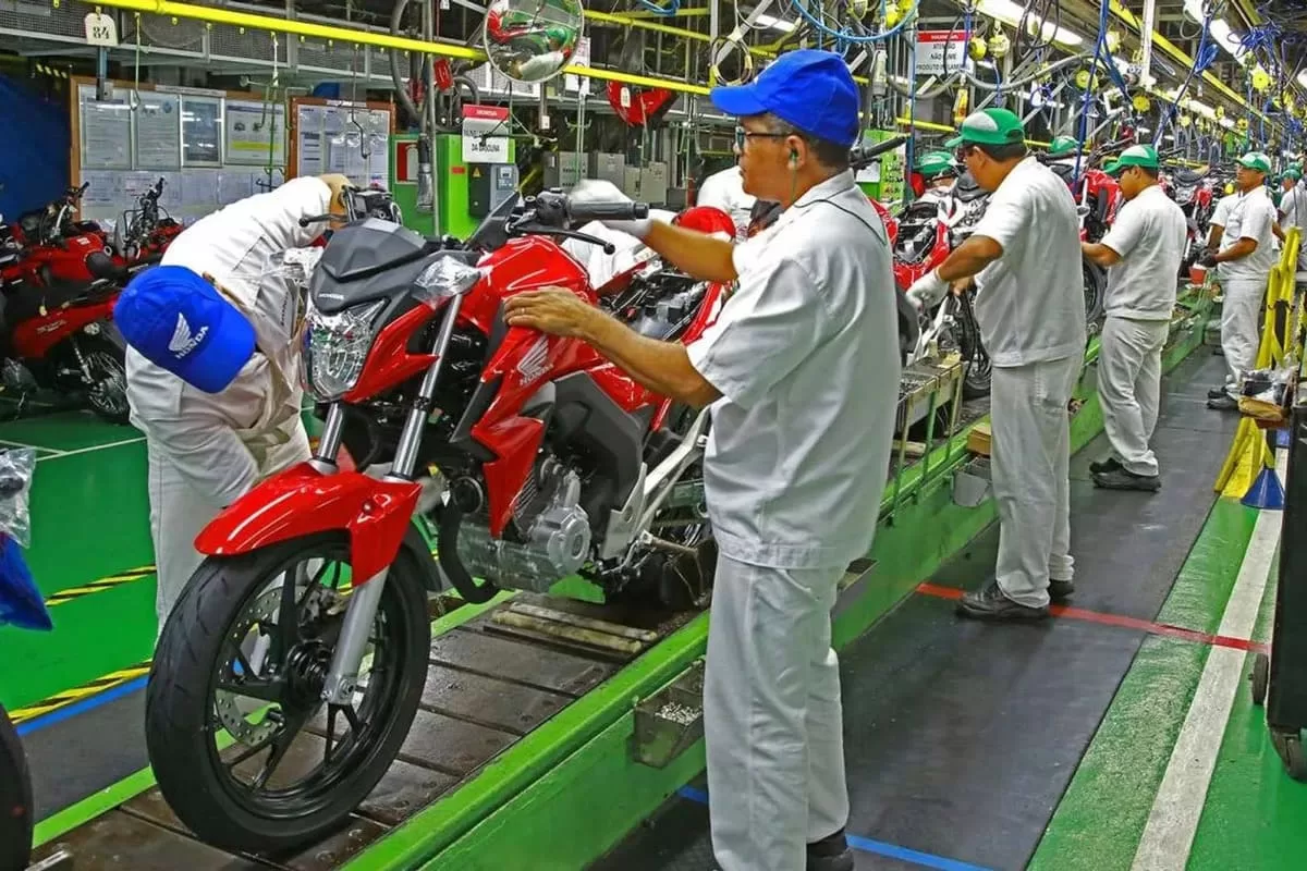 Producao de Motos em Manaus